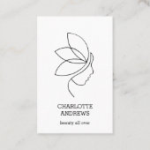 Minimaal, Beauty, Logo, Line Art Visitekaartje (Voorkant)
