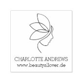 Minimaal, Beauty, Logo, Line Art Zelfinktende Stempel (Design)