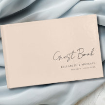 Minimaal, beige-bruin handschrift script bruiloft