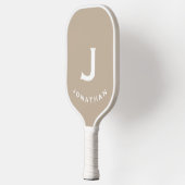 Minimaal Beige Classic Monogram Pickleball Paddle (Links)