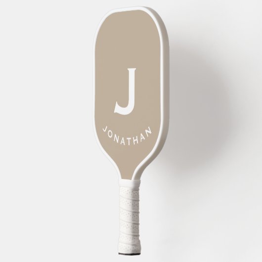Minimaal Beige Classic Monogram Pickleball Paddle (Links)