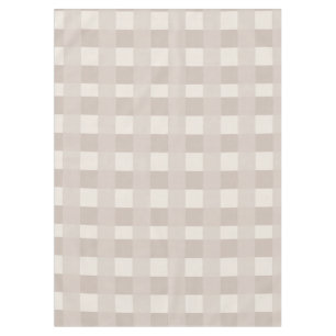 Minimaal beige dambordpatroon tafelkleed