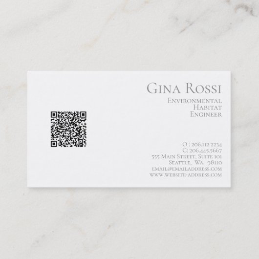 Minimaal beige en Roos Gold Visitekaartje (Achterkant)