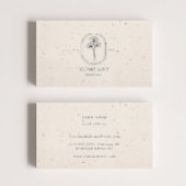 Minimaal beige getextureerd Visitekaartje