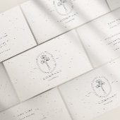 Minimaal beige getextureerd Visitekaartje