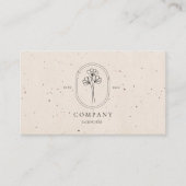 Minimaal beige getextureerd Visitekaartje (Voorkant)