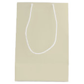 Minimaal beige wit geometrisch patroon medium cadeauzakje (Achterkant)