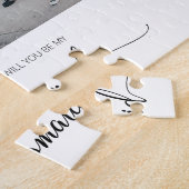 Minimaal ben je mijn Bridesmaid twee foto Legpuzzel (Zijkant)