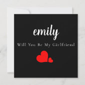 Minimaal ben je mijn Vriendin Kaart (Voorkant)