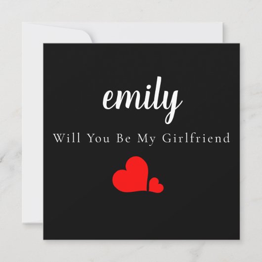 Minimaal ben je mijn Vriendin Kaart (Voorkant)