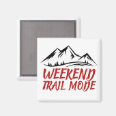 Minimaal bergsticker Outdoor Design Magneet (Voorkant / Achterkant)