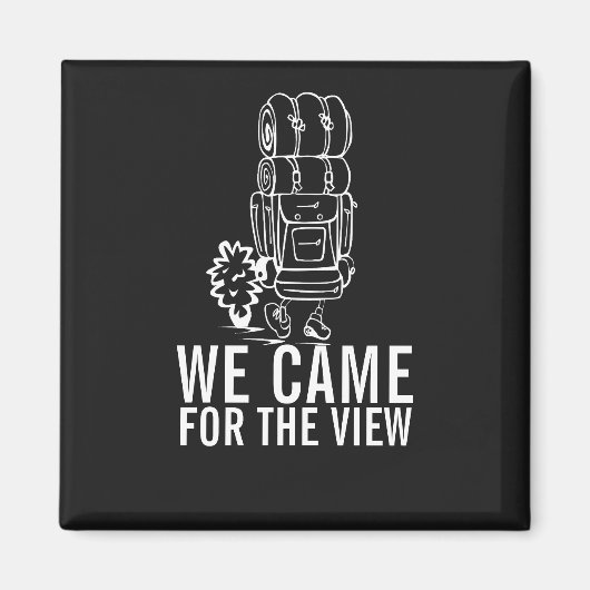 Minimaal bergsticker Outdoor Design Magneet (Voorkant)