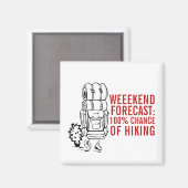 Minimaal bergsticker Outdoor Design Magneet (Voorkant / Achterkant)