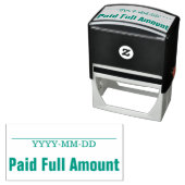 Minimaal "betaald volledig bedrag" Rubberstempel Zelfinktende Stempel (In situ)