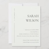 MINIMAAL BLACK- EN WITTE TYPOGRAFIE-VRIJGEZELLENFE KAART (Voorkant)