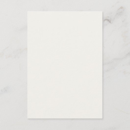 Minimaal blad | Boho Cream Blank Kaart voor Notes (Achterkant)