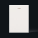 Minimaal blad | Boho Cream Blank Kaart voor Notes<br><div class="desc">Deze minimale blad boho crème blanco kaart voor notities is perfect voor een boho bruiloft. Het ontwerp is voorzien van een eenvoudig groen bladsilhouet in aards gebrand sinaasappel op een crèmeachtergrond met minimalistische woestijnbohemien-stijl. Deze kaarten kunnen worden gebruikt als advieskaarten,  of als een blanco kaart voor handschriftnota's voor gasten.</div>