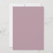 Minimaal blad | Formele Monogram Trouwuitnodiging Kaart (Achterkant)