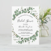 Minimaal blad | Green Flower Vrijgezellenfeest Kaart (Staand voorkant)