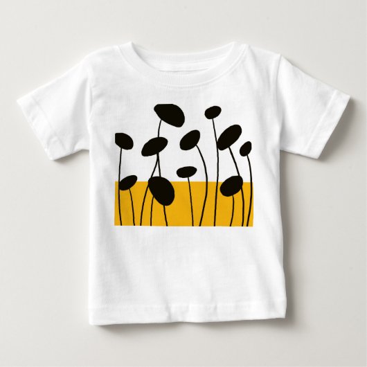 Minimaal blad kids T-shirt (Voorkant)