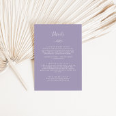 Minimaal blad | Lavendel Details Behuizing Kaart