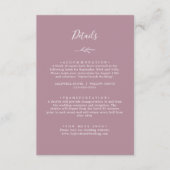 Minimaal blad | Mauve Details Behuizing Kaart (Voorkant)