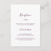 Minimaal blad | Ontvangst van aubergines Informatiekaartje (Voorkant)