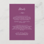 Minimaal blad | Paarse gegevens bessen Informatiekaartje (Voorkant)