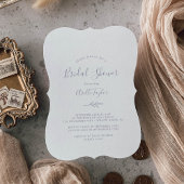 Minimaal blad | Stoffig Paarse Vrijgezellenfeest Kaart