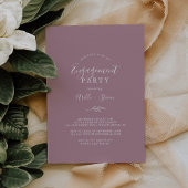 Minimaal blad | Uitnodiging voor Mauve Engagement