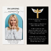 Minimaal Bladwijzer van de herfst van de Foto Visitekaartje (Voorkant /achterkant)