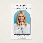 Minimaal Bladwijzer van de herfst van de Foto Visitekaartje (Voorkant)