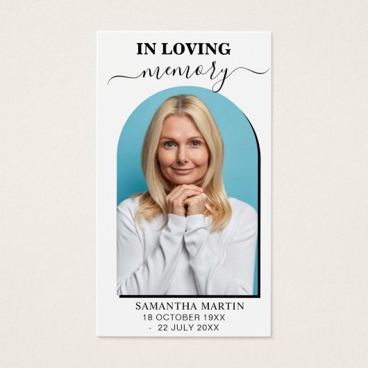 Minimaal Bladwijzer van de herfst van de Foto Visitekaartje (Voorkant)