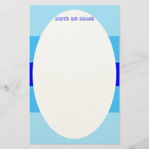 Minimaal Blauw Cirkel Briefpapier
