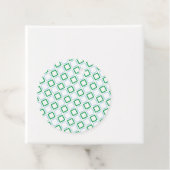 Minimaal Blauw Groen Diamant Japanse tekst Bedankjes Labels (In situ)