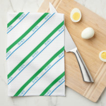 Minimaal blauw groen medium streep Japanse tekst