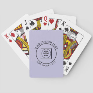 Minimaal Blauw Logo Tekst Branding Design Pokerkaa Pokerkaarten