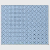 Minimaal Blauw Symmetrisch Patroon | Abstract Dier Cadeaupapier (Vlak)