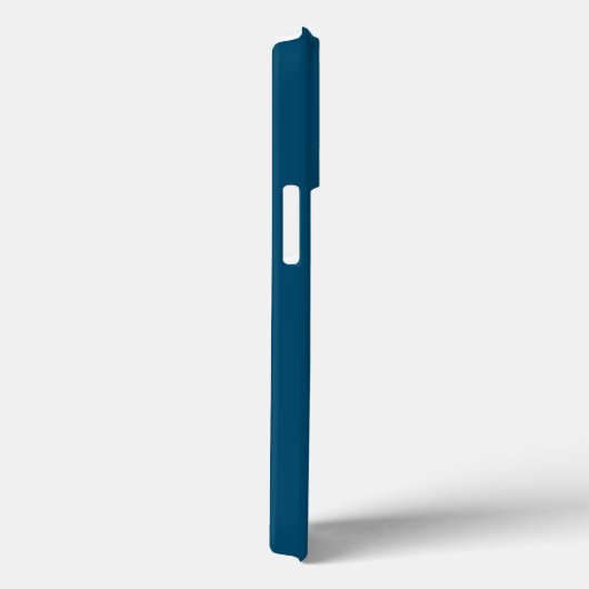 Minimaal blauwgroen blauw Aangepast monogram, stev Case-Mate iPhone Case (Achterkant / Rechts)