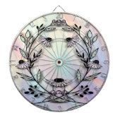 Minimaal bloemendartboard dartbord (Voorkant)