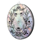 Minimaal bloemendartboard dartbord (Voorkant Rechts)