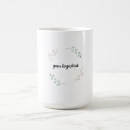 Minimaal Bloemenkader - Elegant Botanisch Kopje On Koffiemok