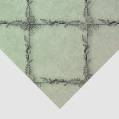 Minimaal  bloemenpatroon Sage Tissuepapier (Detail)