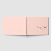 Minimaal, Blush Handschrift Script Bruiloft Gastenboek (Volledig)
