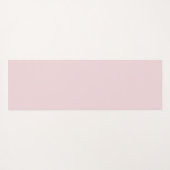Minimaal Blush Pink Girly Monogram Name Script Yogamat (Achterkant (horizontaal))