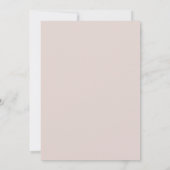 MINIMAAL BLUSH PINK PEACH TYPOGRAPHY COUPLY SHOWER KAART (Achterkant)