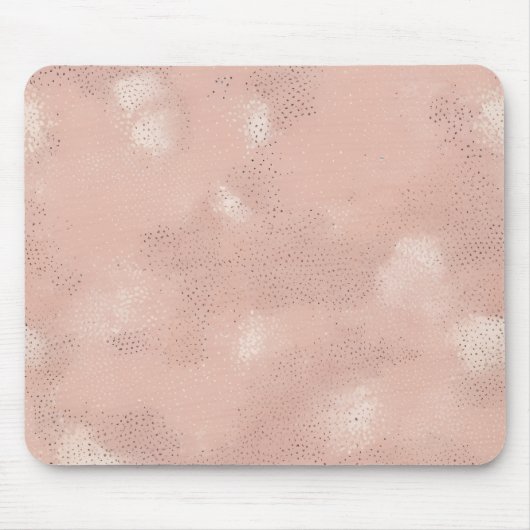 Minimaal Blush Spikkelpatroon Muismat (Voorkant)