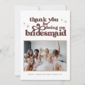 Minimaal Boho Neutraal Bruidsdouche Bedankkaart (Voorkant)