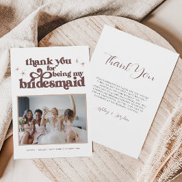 Minimaal Boho Neutrale Trouwfeest Dankkaart Bedankkaart