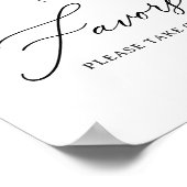 Minimaal Boho Vrijgezellenfeest Favorieten teken Poster (Hoek)